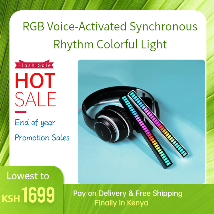 RGB Voice-Activated Synchronous Rhythm Colorful Light