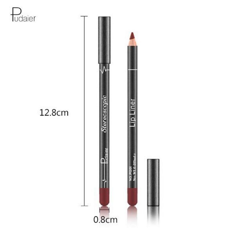 12 Colors Lip Liner Pencil Waterproof Non-Marking
