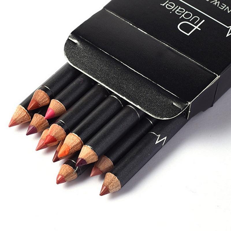 12 Colors Lip Liner Pencil Waterproof Non-Marking