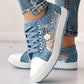 Women's Embroidery Floral Mesh Casual Shoes
