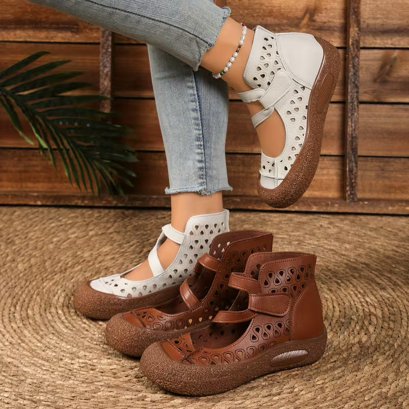 Women’s Laser-Cut Mary Jane Flats