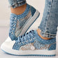 Women's Embroidery Floral Mesh Casual Shoes