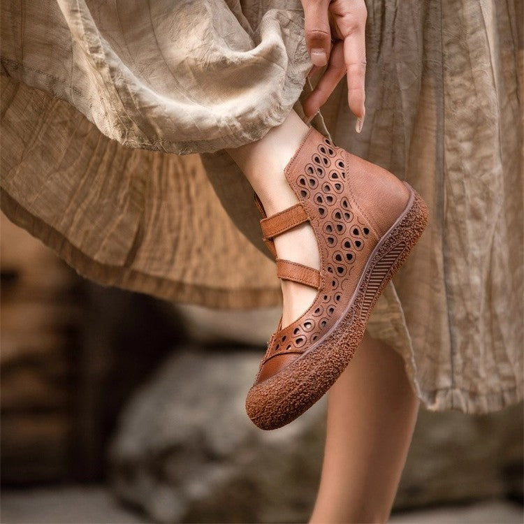 Women’s Laser-Cut Mary Jane Flats