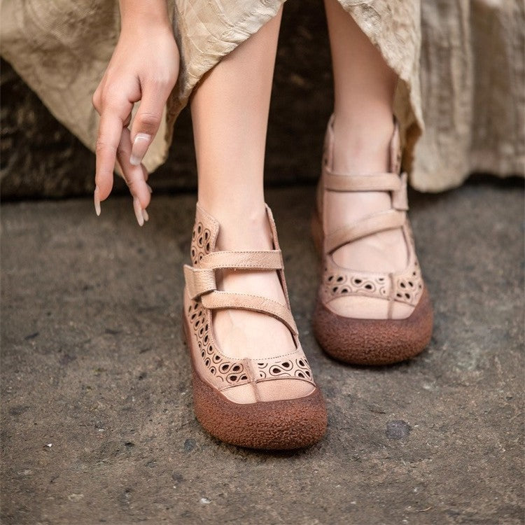 Women’s Laser-Cut Mary Jane Flats