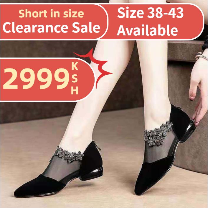 Rhinestone Stone Hollow Shoes