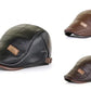 British Gentlemen Style Leather Beret Hat