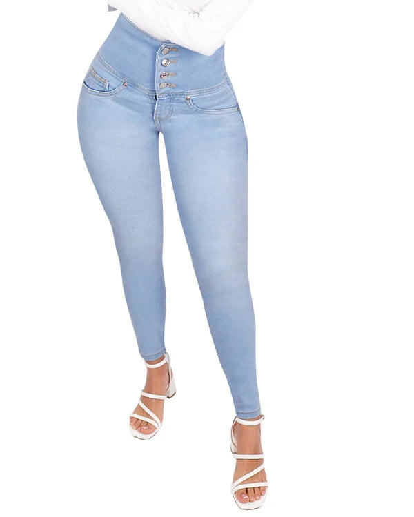 Women's High Waist Curvy Jeans Butt Lift Pants