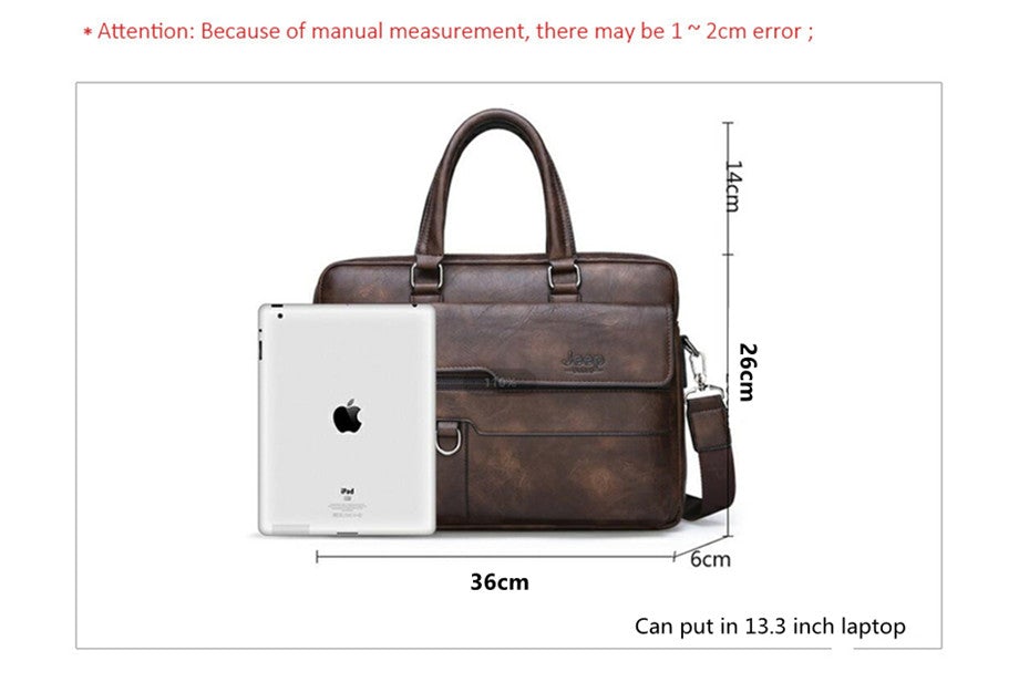 JEEP BULUO Men Briefcase Leather Handbag【3 Colors】 – Antonio Shop