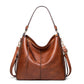 Hobo Leather Bags for Women【Brown/Black/Grey Color】