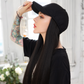 Fashionable Long Straight Hair Cap Wig [24 inches]