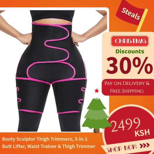 Booty Sculptor Thigh Trimmers, 3-in-1 Butt Lifter, Waist Trainer & Thigh Trimmer